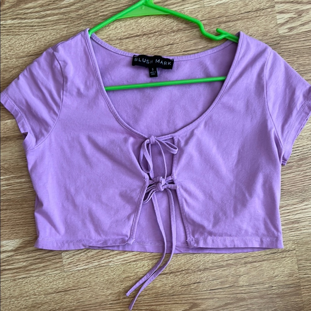 Tie front top